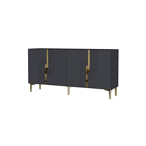 Hanah home konzola meyra 150 anthracite gold Slike