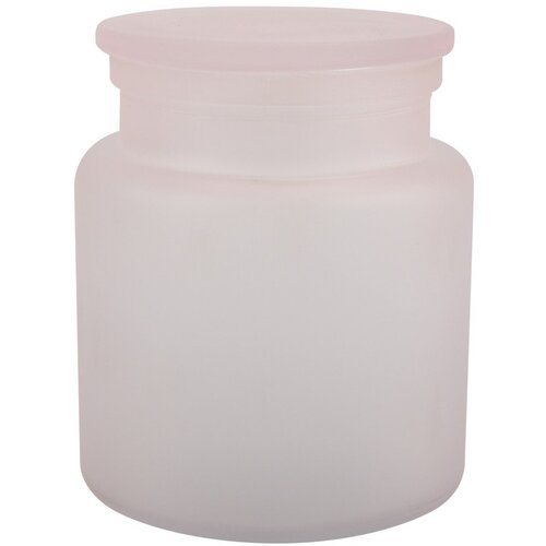 Spirella Svijetlo ružičasti stakleni kupaonski organizator za pamučne vatice Yoko – Cijene