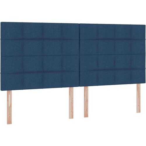  Krevet s od storage s madracem Plava 200 x 200 cm Lažna koža Slike