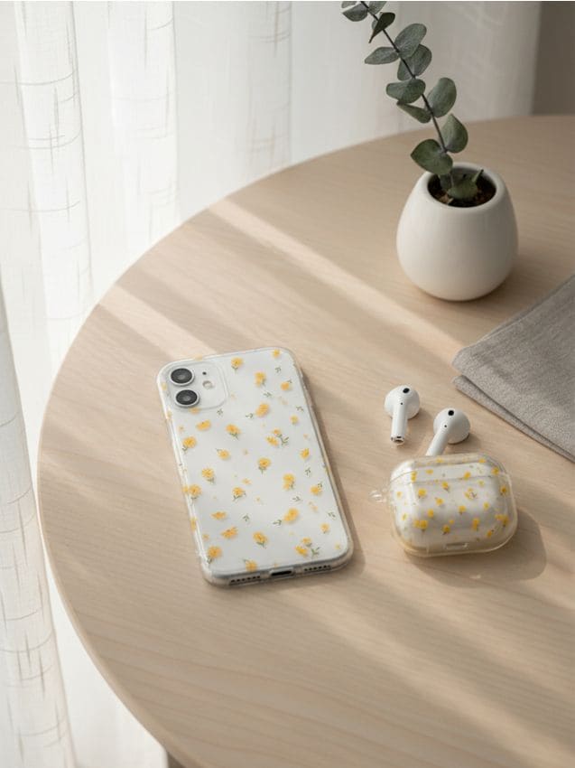 Sinsay Set maskica za iPhone i AirPods s cvjetnim motivom Cijene