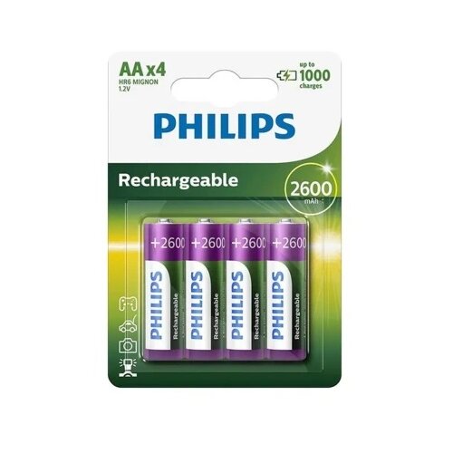 Philips baterija punjiva hr6 aa 2600mah 4k ( 496480 ) Slike