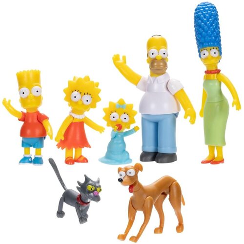 Jakks Pacific Blister 7 figura obitelji Simpson &amp;ndash; The Simpsons, 6 cm Slike