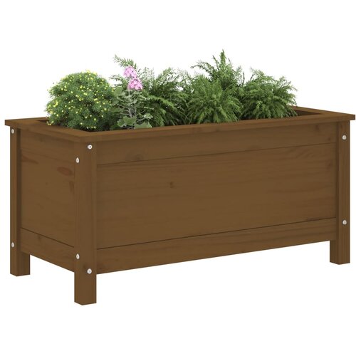  Vrtna sadilica boja meda 82,5 x 40 x 39 cm od masivne borovine Slike