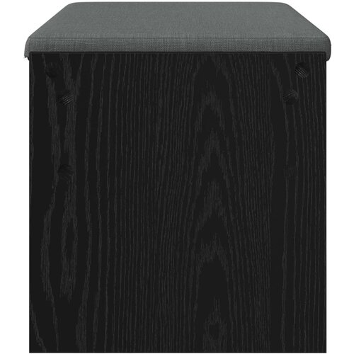  Klupa za hodnik s jastukom Crni hrast 83 x 38 x 40 cm Slike