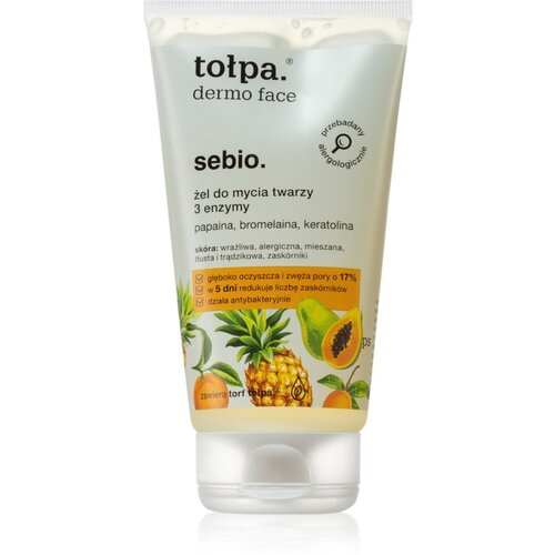 Tołpa Dermo Face Sebio gel za umivanje proti črnim pikicam 150 ml Slike