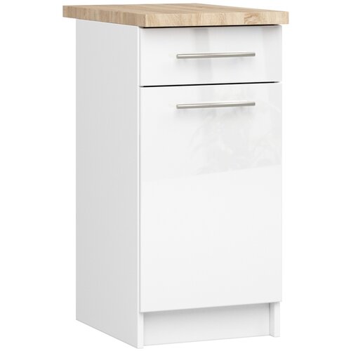 AKORD OLIWIA S40 SZ1 Kabinet + BELO / VISOKI SJAJ BELE Plošče, (21713650) Cene