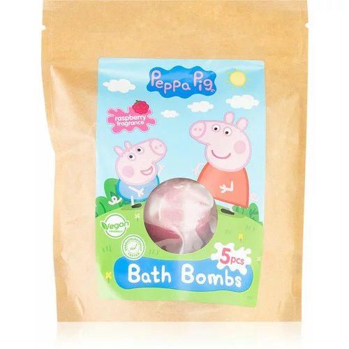 Peppa Pig Bath Bombs šumeča kopalna kroglica 5x50 g