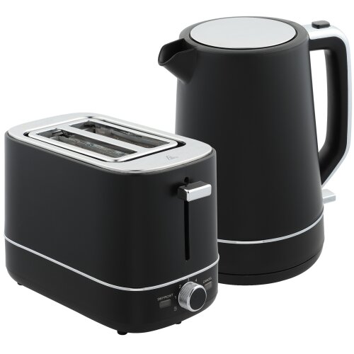Nesta Set grelnika vode in opekača 1,7 L 2200 W, črn, 2-rezinski toaster, 6 stopenj zapečenosti, filter proti vodnemu kamnu, funkcija odmrzovanja in pogr, (5000493969) Cene