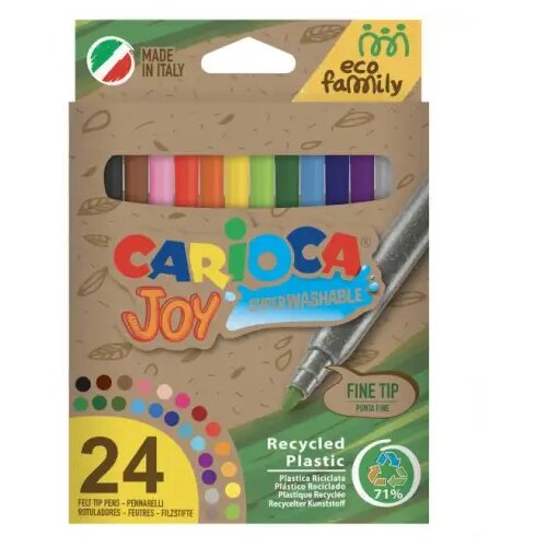 Carioca Eco Family Joy 24-delni komplet barvnih flomastrov - Cene