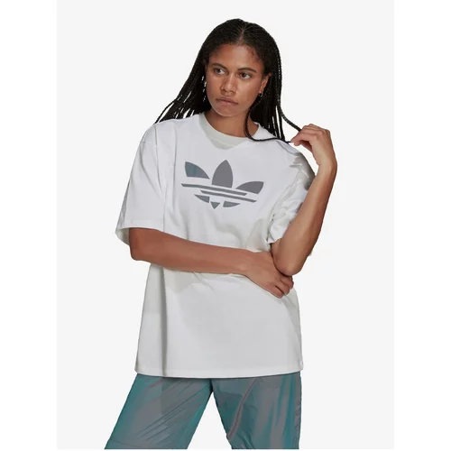 Adidas White Women's T-Shirt Originals - Women