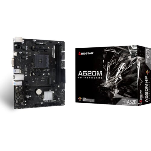 Mb BIOSTAR A520MHP, mATX, Soc AM4, DDR4, M.2, GbE LAN, HDMI, VGA Cijene