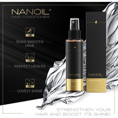 Nanoil Liquid Silk zaglađujući regenerator bez ispiranja za kosu 125 ml Slike