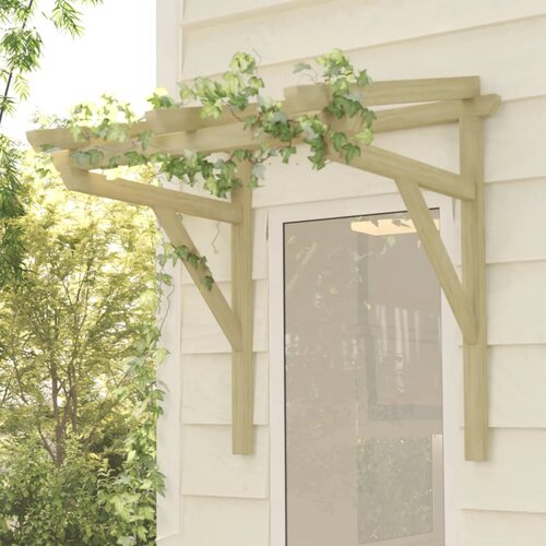 Nadstrešnica za vrata 100x100x80 cm od impregnirane borovine Cene