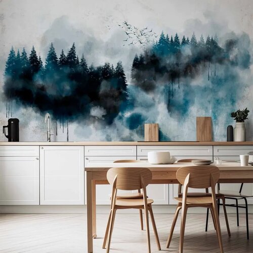  Foto tapeta - Painted Mountains 450x315 Vodootporna Cene