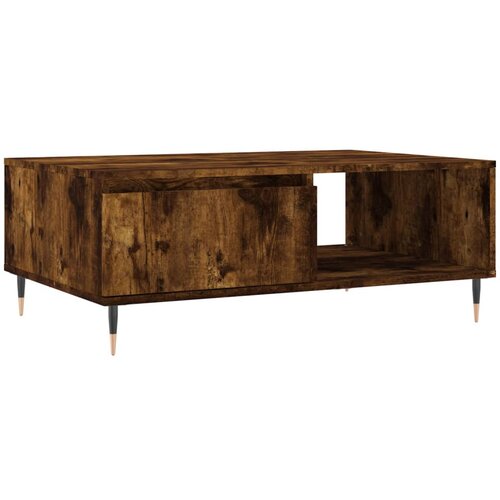Maison Chic Klubska mizica - kavna mizica - Nizka mizica dimljeni hrast 90x60x35 cm inženirski les, (21754882) Cene
