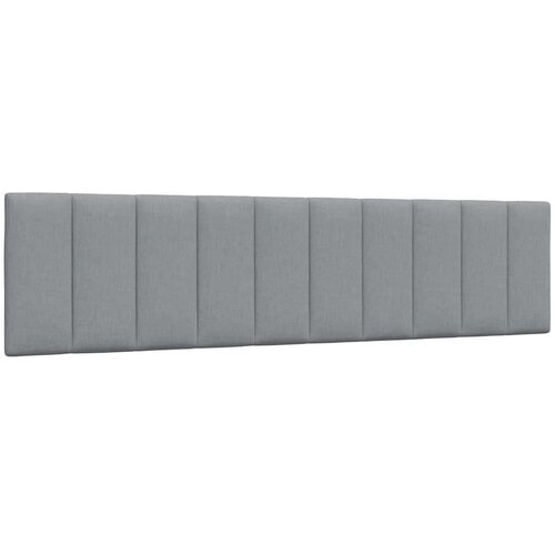 VidaXL okvir za krevet bez madraca svjetlosivi 200 x 200 cm od tkanine Slike