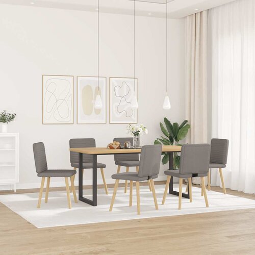 Maison Chic Jedilni stoli - Vzorci stoli 6 kosov taupe blago A1335, (22030995) Cene