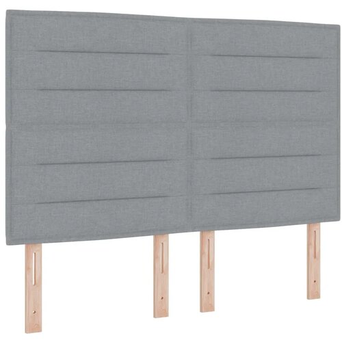  Boxspring krevet s madracem Svjetlosiva 160 x 200 cm Tkanina - Svjetlosiva 160 x 200 cm Dizajn linija Slike