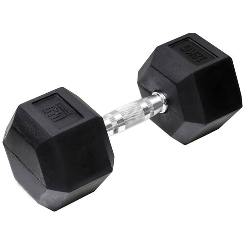 Orange Gym Šesterokotna utež 18 kg črna, (21314395) Cene