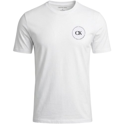 Calvin Klein Jeans Majice s kratkimi rokavi LV04RF801G Bela Cene