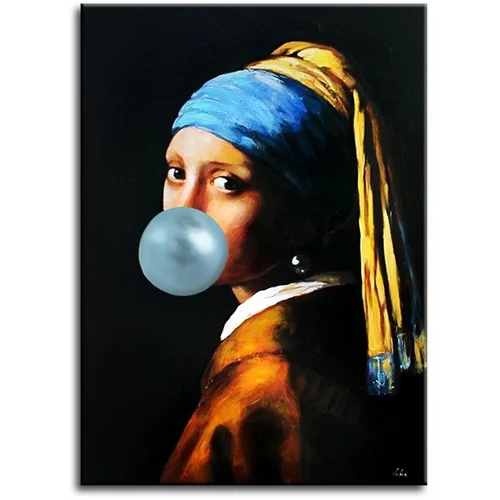 Inne Upodobitev, naslikana z oljem Johannes Vermer, Dziewczyna z perłą