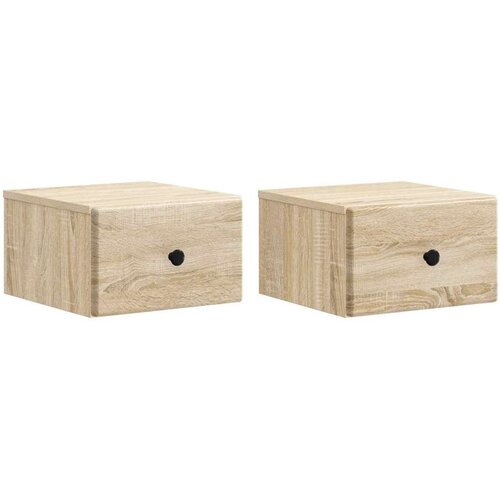  Stenski nočni omarici 2 pcs Sonoma hrast 34,5 x 33 x 20 cm, (5000209738) Cene