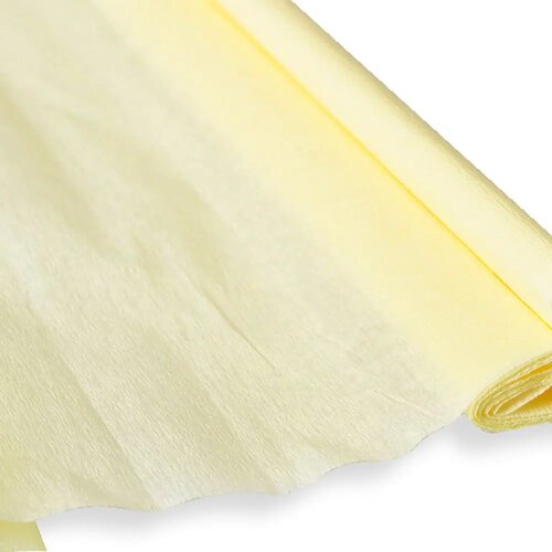 Junior jolly color crepe paper, krep papir, 50 x 200cm, odaberite nijansu svetlo žuta Slike