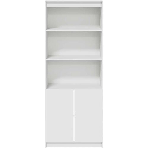 VidaXL Visoka komoda bijela 70x35x180 cm od konstruiranog drva Slike