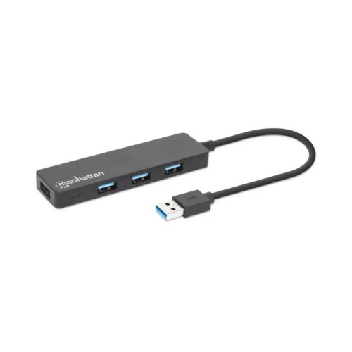 Manhattan USB HUB 4port 164900 3.2 G1/5Gbps/Crni Slike