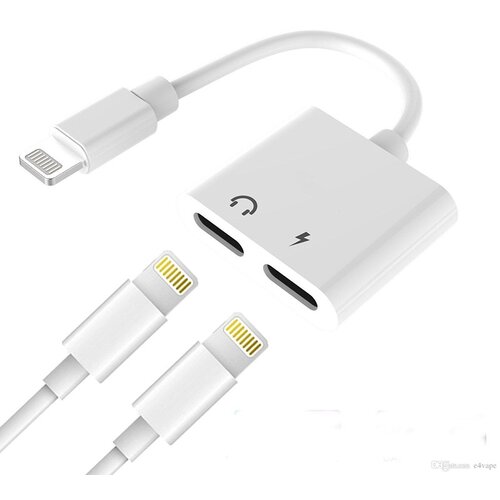  Adapter za punjenje i Audio na iPhone Lightning beli Cene