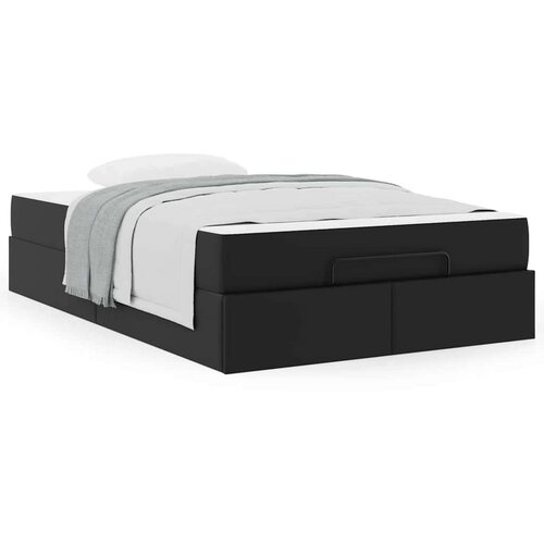  Okvir kreveta s madracem Ostalo Crna 120 x 190 cm Slike