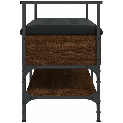  Klupa za cipele boja smeđeg hrasta 85,5x42x57,5 cm drvena Slike