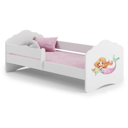 Kobi Furniture Enojna postelja Wave 160x80 z ograjo - Morska deklica, (21960908) Cene