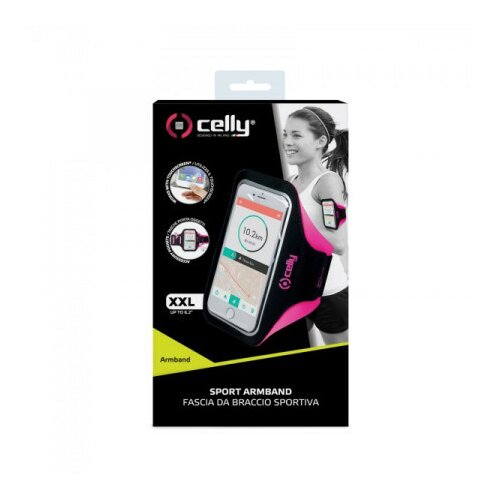 Celly sportska futrola za mobilni telefon u pink boji ( ARMBANDXXLPK ) Cene