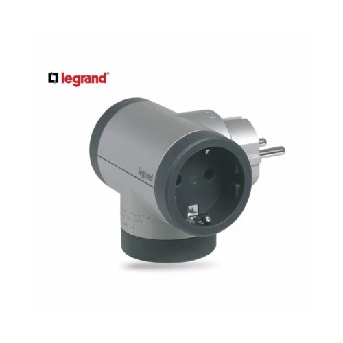 Legrand 694524 adapter rotirajuci 2X2P+E 1XUSB-A 1XUSB-C (alu/t.siva) Slike