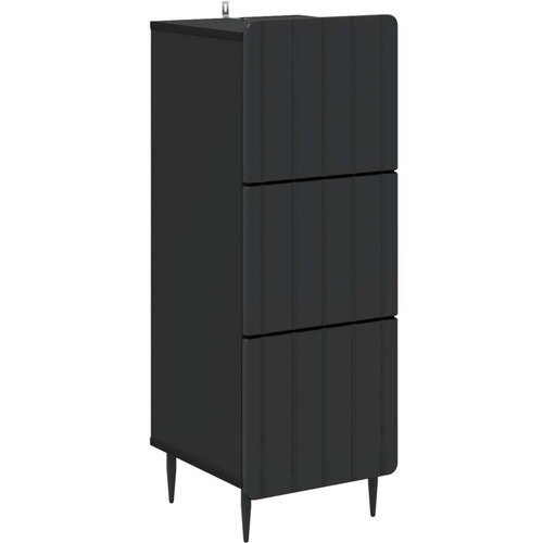 Ormar s ladicama Crna 33 x 34 5 x 92 cm Konstruirano drvo - Crna Cijene