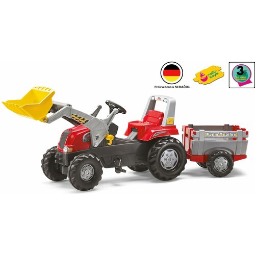 Rolly Toys traktor junior sa farm prikolicom i utovarivačem Cene