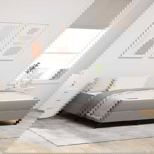 vidaXL Krevet s opruga kutije Ostalo Sivo-smeđa 160 x 200 cm tkanina Cijene