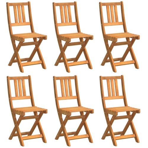 vidaXL Vrtni Stol 6 pcs Rjava 36 x 46 x 86 cm Trden akacijev les, (5000045027) Cene