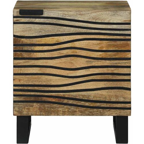  Noćni ormar 2 pcs Prirodna 40 x 33 x 46 cm Konstruirano drvo Slike