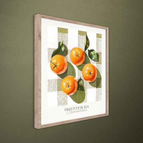 Styler Tiskana slika s okvirom 40x50 cm Mandarines &amp;ndash; Slike