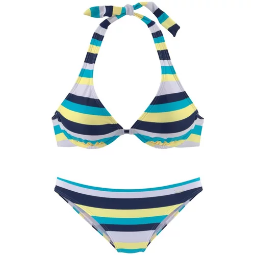 VENICE BEACH Bikini mornarska / svetlo modra / rumena / bela