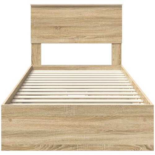  Krevet s od storage Sonoma hrast 75 x 190 cm Konstruirano drvo Slike