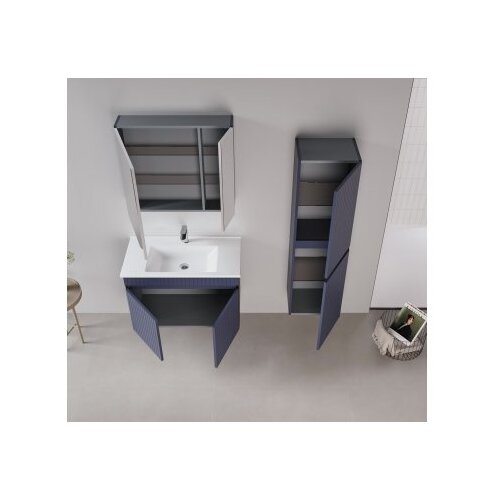 Hanah home Kupatilski ormarić sa umivaonikom i ogledalom (2 komada) Tivoli 85 695 Slike
