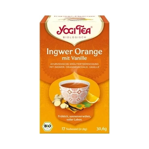 Yogi Tea Čaj z ingverjem, pomarančo in vanilijo