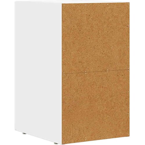  Noćni ormarić 2 pcs Bijelo 29.5 x 35 x 50 cm Konstruirano drvo Slike