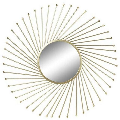  Zidno ogledalo DKD Home Decor zlatan 84 x 2 5 x 84 cm Cene