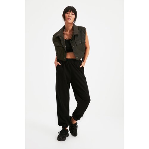 Trendyol Black Balloon Jogger Thin Knitted Thin Sweatpants Slike