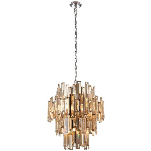  Endon 72744 - Kristalni luster na lancu VIVIANA 12xE14/40W/230V zadimljena Cene