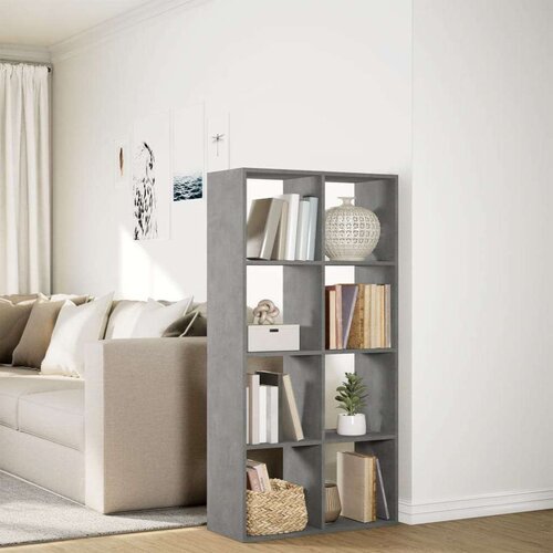 vidaXL Sobna pregrada / regal za knjige sivi 69,5x29x137,5 cm drveni Cijene